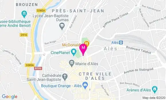 Localisation Dr Denis Villaret