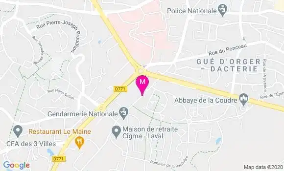 Localisation Dr Eric Vaneenoge