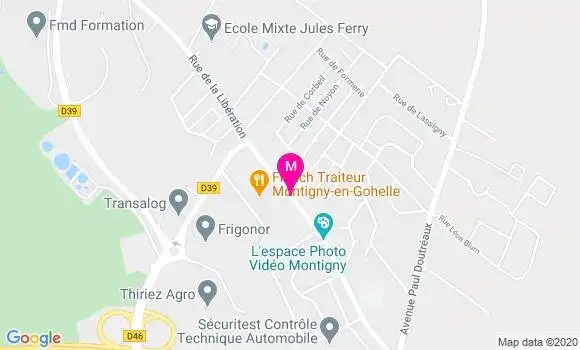 Localisation Dr Chantal Sinn Gosselin Marie