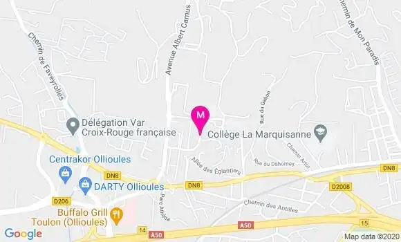 Localisation Dr Anne de Parades