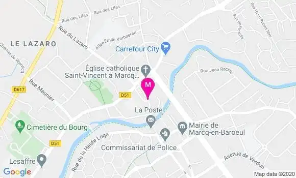 Localisation Dr Catherine Pannequin Schaubroeck