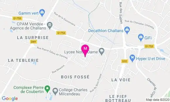Localisation Dr Christophe Fernand Genty