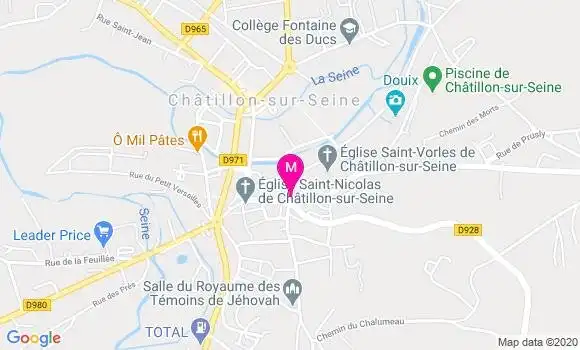Localisation Dr Odile Pierre