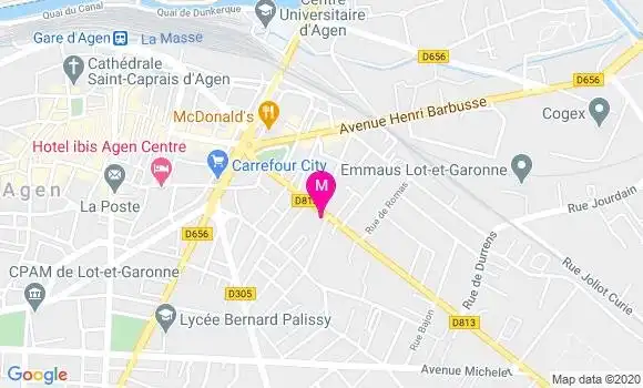 Localisation Dr Franck Loisillon