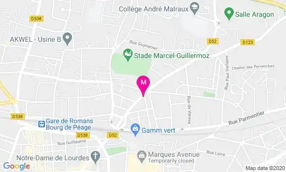 Localisation Dr Sylvie Lago Sarzier
