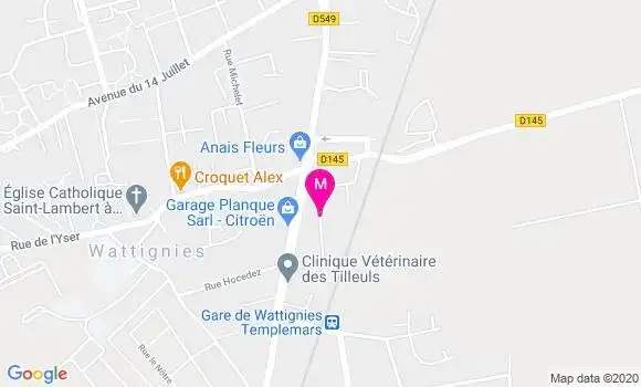 Localisation Dr Olivier Hennebert