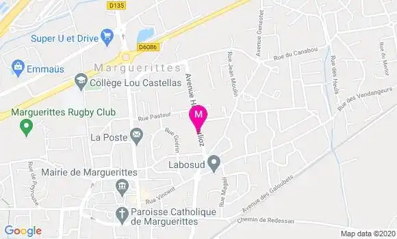 Localisation Dr Jacqueline Servel Calhiol