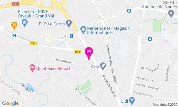 Localisation Dr Muriel Meriot