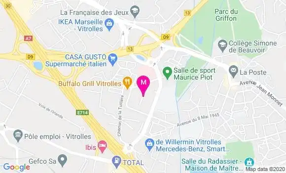Localisation Dr Evelyne Roux Sausse