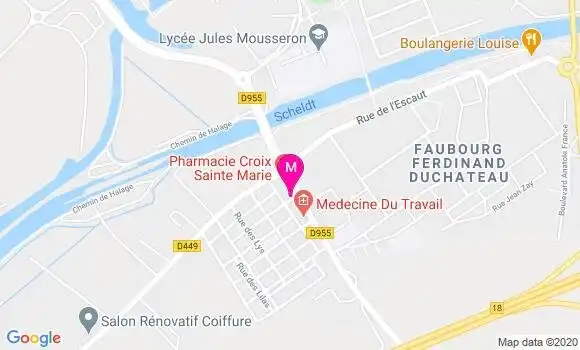 Localisation Dr Marie Luce Lourenco Carlier