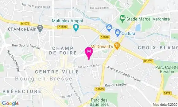 Localisation Dr Fabienne Martin