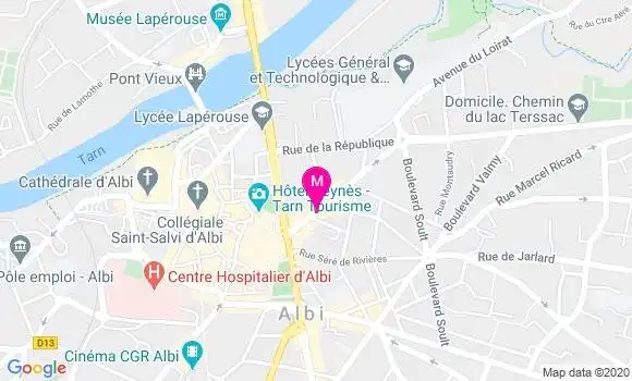 Localisation Dr Nathalie Parriaux