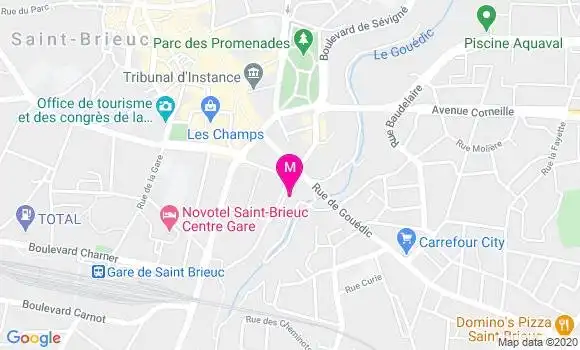 Localisation Dr Nadine Rivoallan