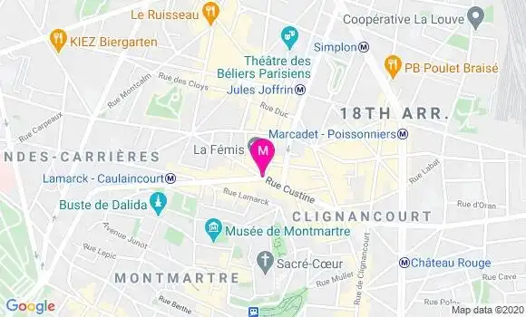 Localisation Dr Yveline Frilay