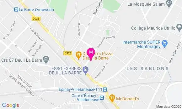 Localisation Dr Michel Baux