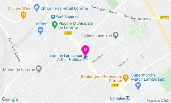 Localisation Dr Anne Warembourg