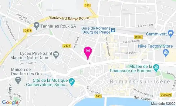 Localisation Dr Christiane Courtois