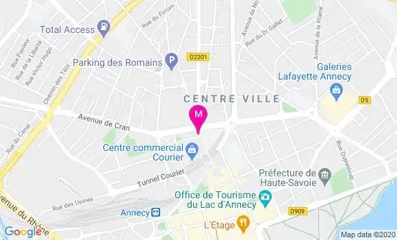 Localisation Dr Brigitte Colombet Larbre