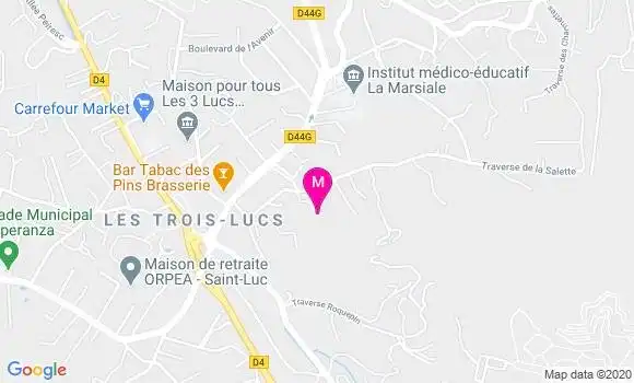 Localisation Dr Françoise Gallissian Mante