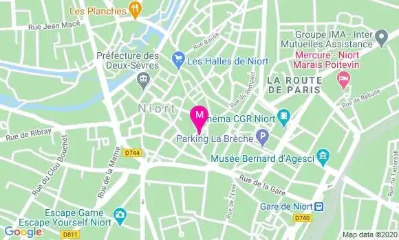 Localisation Dr François Jeanneau