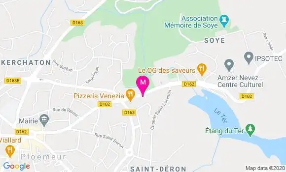 Localisation Dr Catherine Nicolas Kerhoas