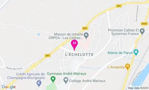 Localisation Dr Sandrine Toubin