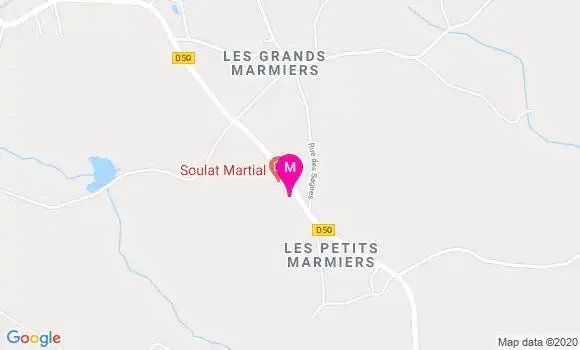Localisation Dr Martial Soulat
