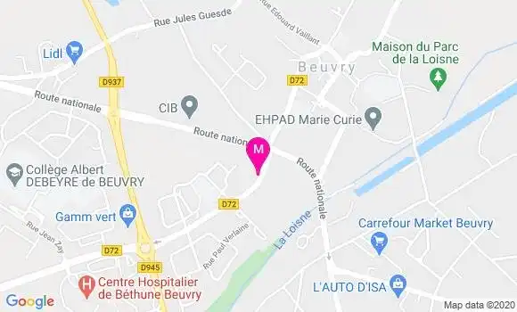 Localisation Dr Martine Houdart