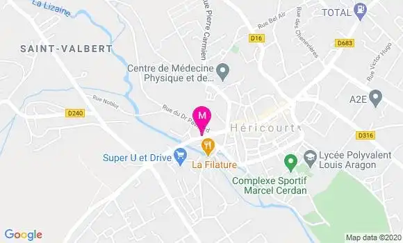 Localisation Dr Alain Parcellier