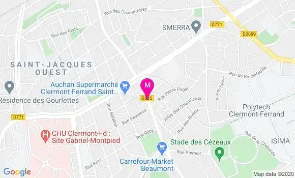 Localisation Dr Philippe Aucouturier