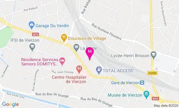 Localisation Dr Géraldine Servant