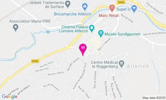 Localisation Dr Colette Eynius