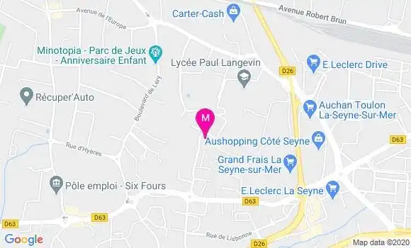 Localisation Dr Michel Mury