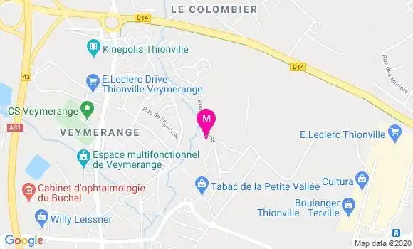 Localisation Dr Philippe Daul