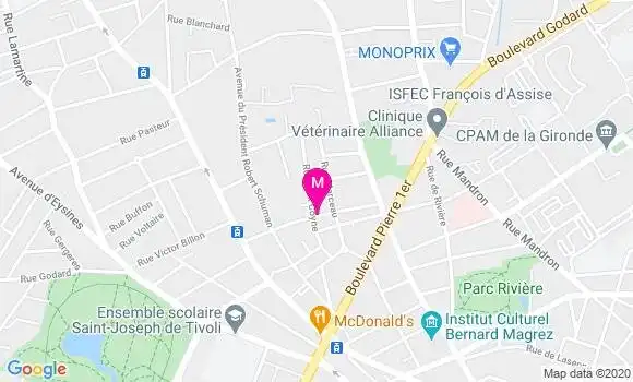 Localisation Dr Christine Peuchant