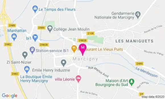 Localisation Dr Michel Virely