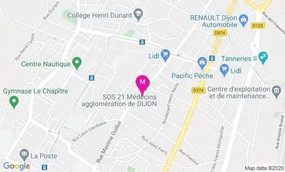 Localisation Dr Anne Gilles Beauvalot