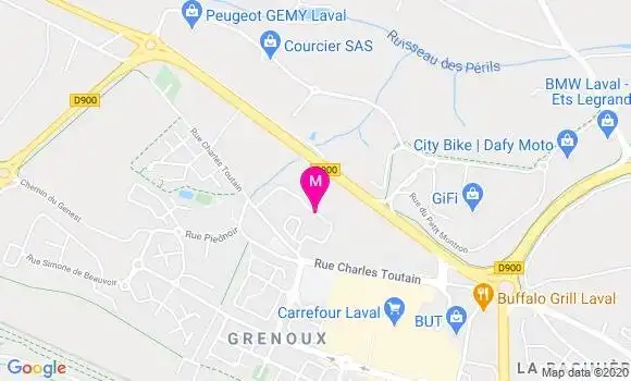 Localisation Dr Patricia Gault