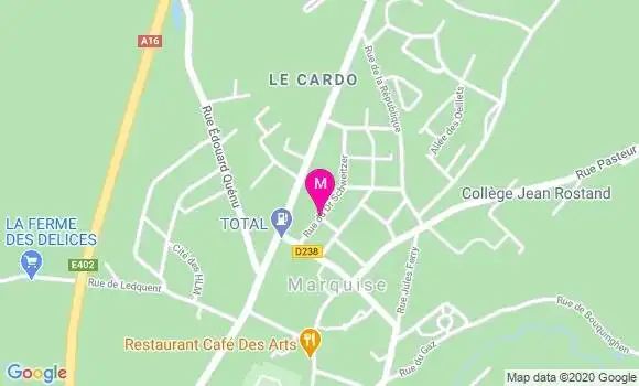 Localisation Dr Elisabeth Vannelle