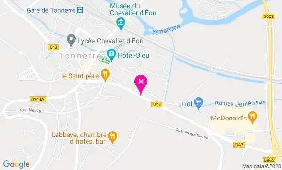 Localisation Dr Jean Lacarin
