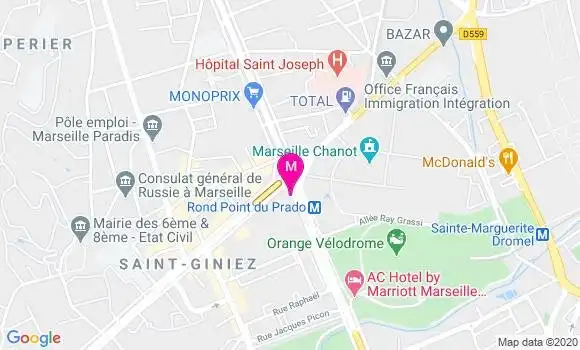 Localisation Dr Michel Aubry