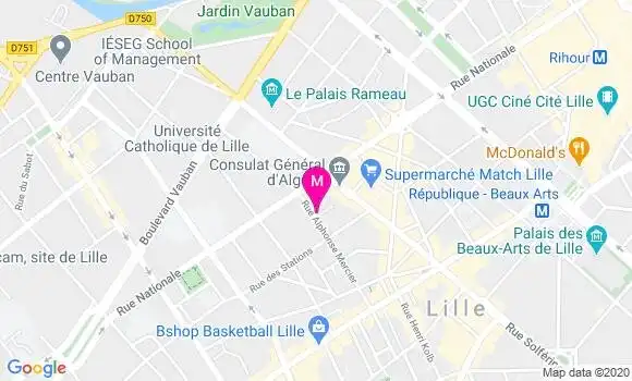 Localisation Dr Alexandra Begue