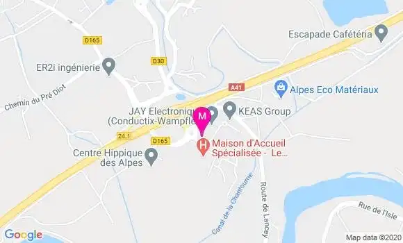 Localisation Dr Isabelle Huas Suarez