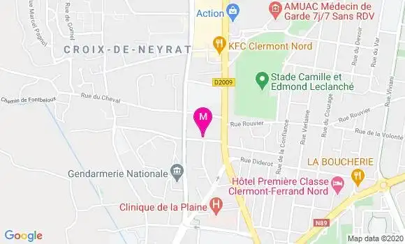 Localisation Dr Yves Pertuet