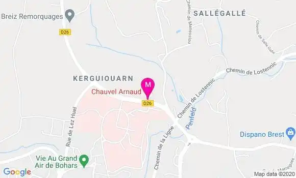 Localisation Dr Arnaud Chauvel