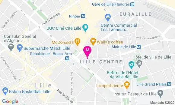 Localisation Dr Nathalie Cuvelier Garbe