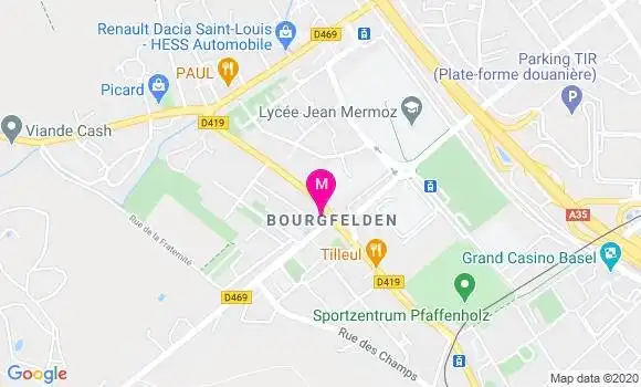 Localisation Dr Patricia Meyer Mosser