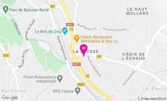 Localisation Dr Marjorie Berthouze Charles