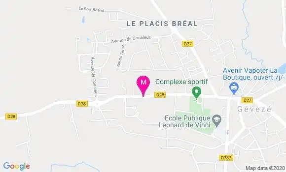 Localisation Dr Isabelle Leroux