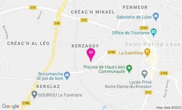 Localisation Dr Didier Le Garlantezec